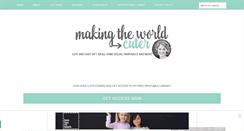 Desktop Screenshot of makingtheworldcuter.com